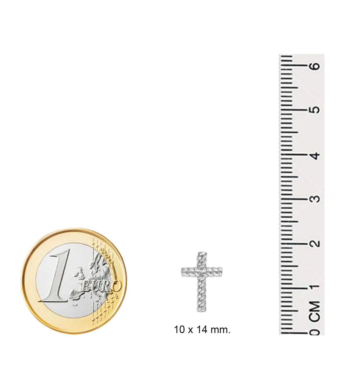 Pendientes de plata de ley cruz 266_014710-1-1 pendientes-de-plata-cruz-gallones-266-014710-1-1 medidas