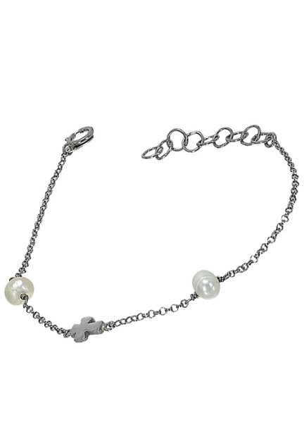 Pulsera de plata con perlas y cruz regalos para comuniones a precios baratos 266_044351-1-1
