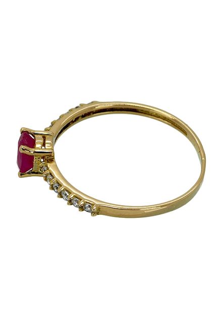 sortija oro amarillo 18 kilates con rubí fino y circonitas 281_S592R54A foto 02