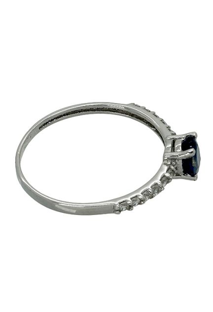 sortija oro blanco 18 ktes con zafiro y circonitas vista lateral 02 281_S592Z54B