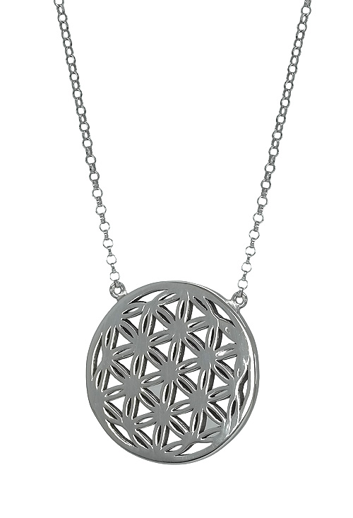 Gargantilla de plata flor de la vida 266_024620-1-1 Gargantilla de plata flor de la vida 266_024620-1-1