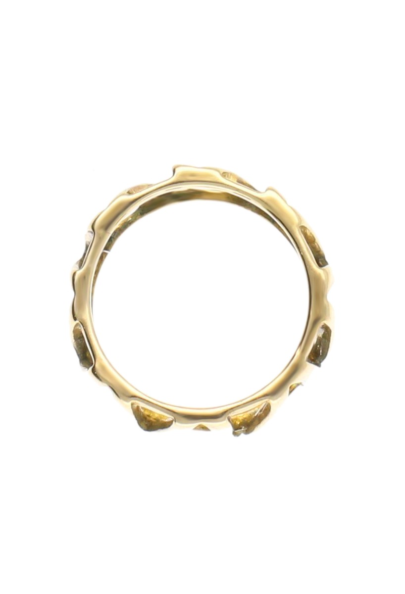 Anillo de plata chapado 266_034638-2-1 anillo plata chapada en color oro amarillo vista cenital 266-034638-2-1-01