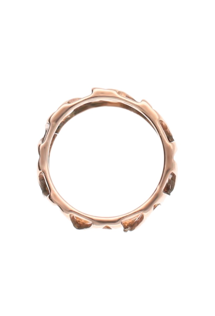 Anillo de plata chapado 266_034638-4-1 anillo plata chapada color oro rosa foto cenital 266-034638-4-1