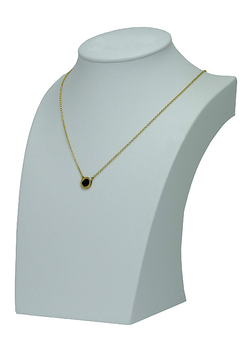 Gargantilla de plata chapada con motivo esmaltado 266_022915-2-1-2 Gargantilla de plata chapada con motivo esmaltado 266_022915-2-1-2-1