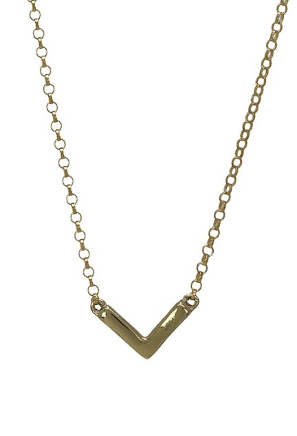 Gargantilla de plata chapada modelo V 266_024709-2-1