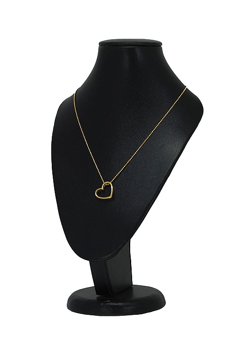 Gargantilla de plata chapada motivo corazón 266_024505-2-1 en expositor