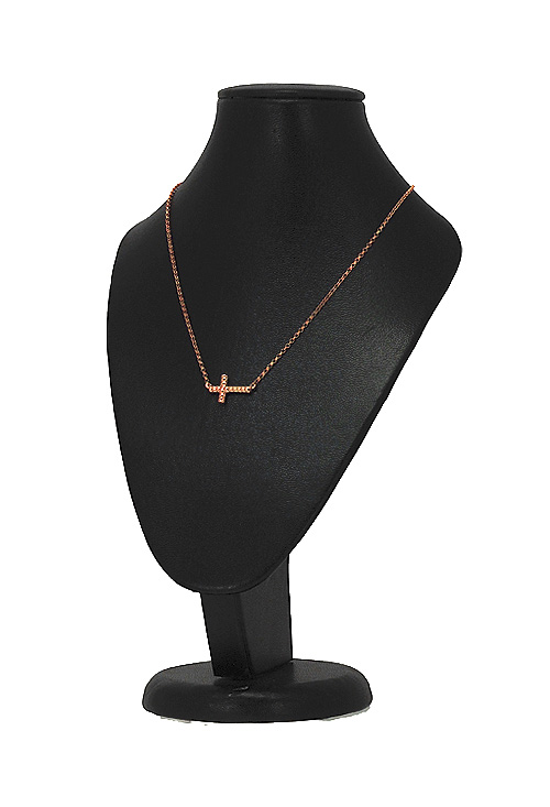 Gargantilla plata chapada motivo cruz 266_024710-4-1 Gargantilla plata chapada motivo cruz 266_024710-4-1-1