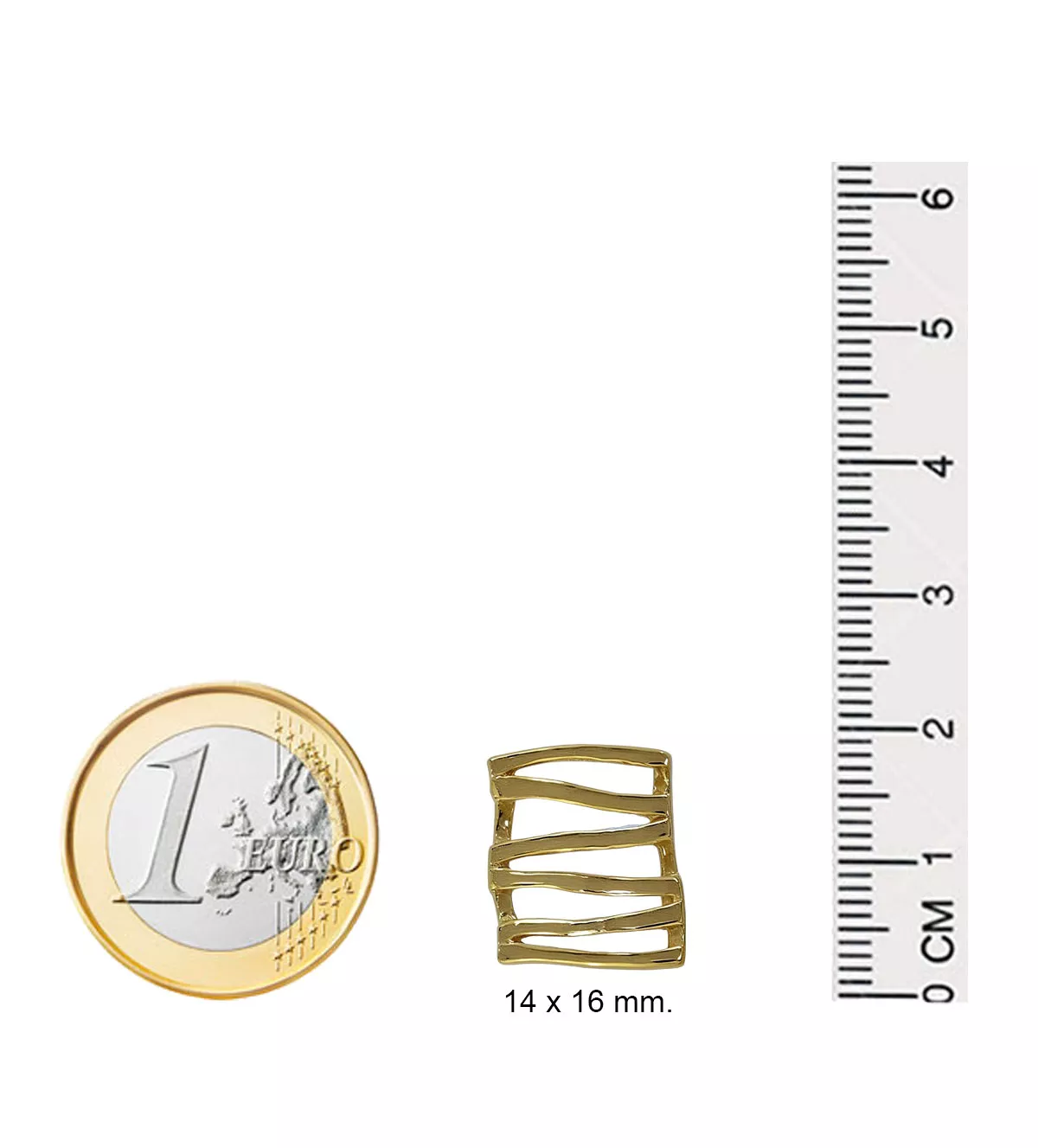 Pendientes de plata chapada "cercado" Pendientes de plata chapada "cercado" - Imagen 4