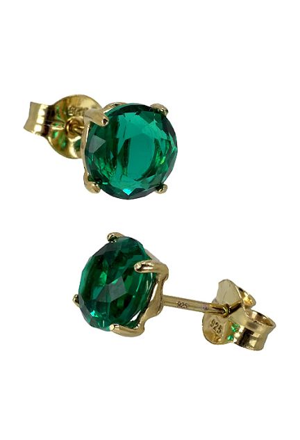 Pendientes de plata con cuarzo verde 266_012690-2-1-7