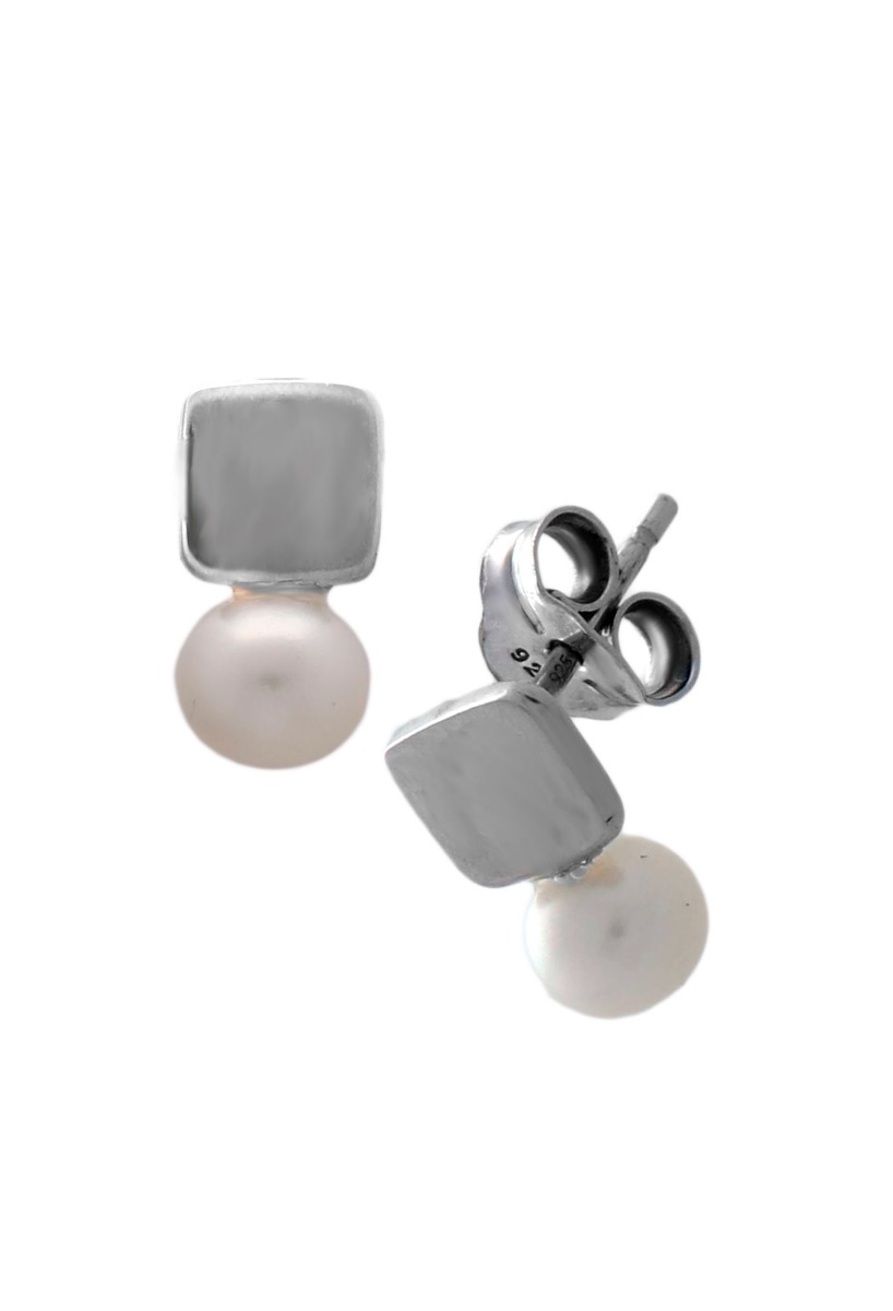 Pendientes de plata con perla 266_013724-1-1 Pendientes de plata con perla 266_013724-1-1 foto 2