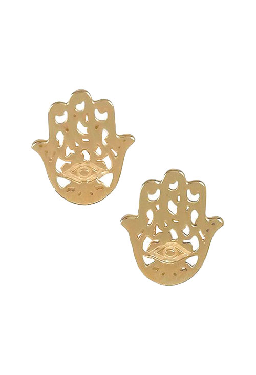 Pendientes de plata mano de Fátima chapados oro amarillo 266_013129-2-1-2 joyas para mujer a precios baratos