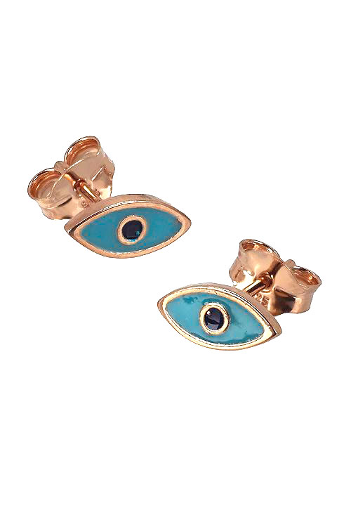 Pendientes de plata chapada y esmalte Ojo turco 266_014731-4-1 Pendientes de plata chapada y esmalte Ojo turco 266_014731-4-1