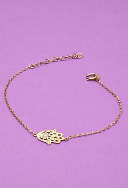 Pulsera de plata chapada mano de Fátima o Hamsa 266_043129-2-1 fondo
