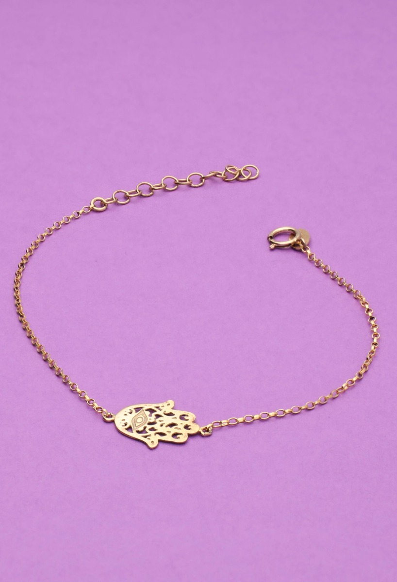 Pulsera de plata chapada mano de Fátima o Hamsa 266_043129-2-1 fondo