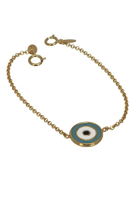 Pulsera de plata chapada ojo turco 266_044728-2-1