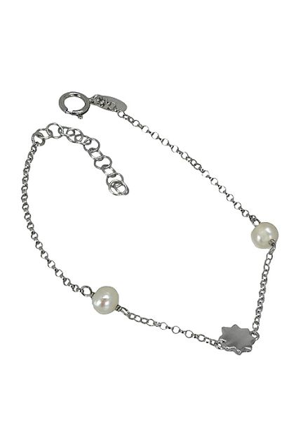 Pulsera de plata con perlas y motivo estrella regalos para comunion a precios baratos 266_044352-1-1