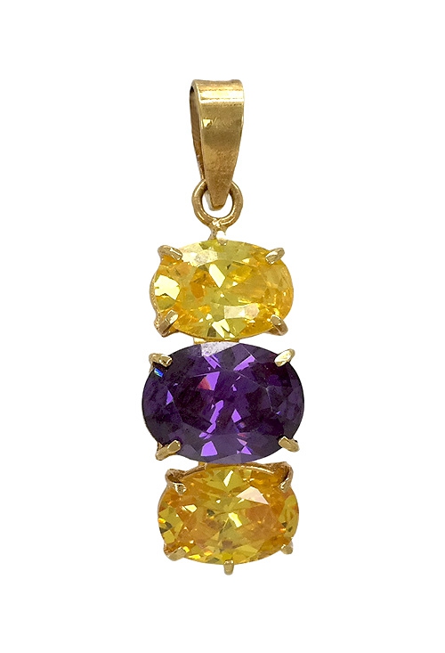 Colgante oro 18K precio de ocasión 005_07709 colgante oro 18 ktes y piedras precio de ocasion 005_07709