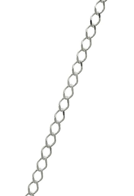 Cadena plata 40 cm eslabones rombo 126_ROMBO40-40