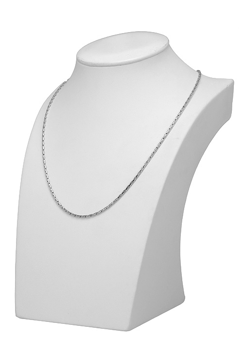 Cadena plata ley cordoncillo grueso cobra foto detallada mide de largo 45 cm joyas para mujer a precios baratos