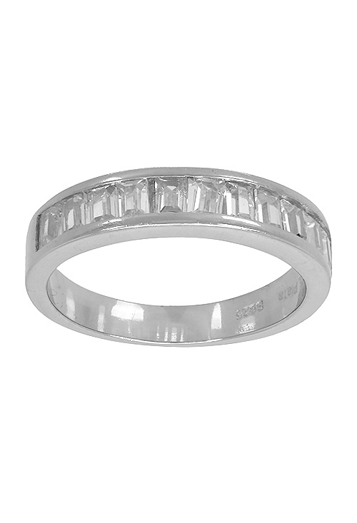 Anillo en plata de ley media alianza de circonitas para mujer a precios baratos 280_2010278
