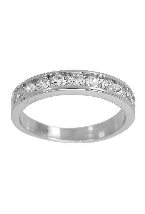 Anillo plata ley con circonitas media alianza 280_2010273 Anillo plata ley con circonitas media alianza 280_2010273