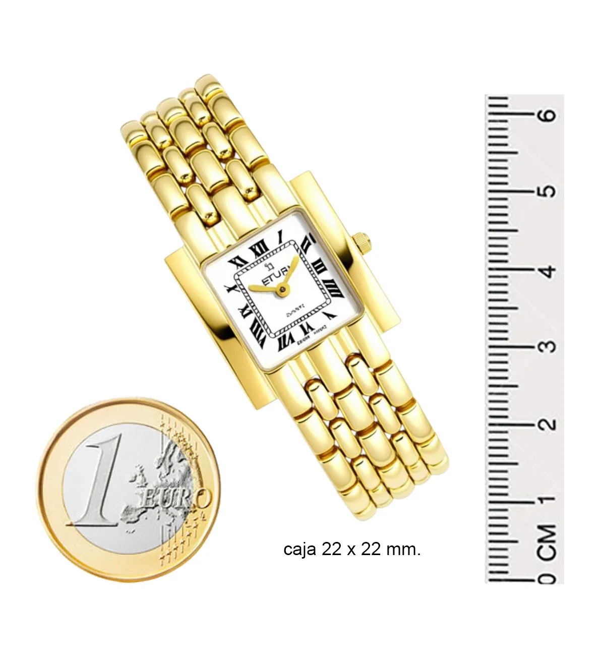 Reloj de oro marca Letual 109_T-1020 reloj de oro 18 ktes para mujer 109_T-1020_Medidas