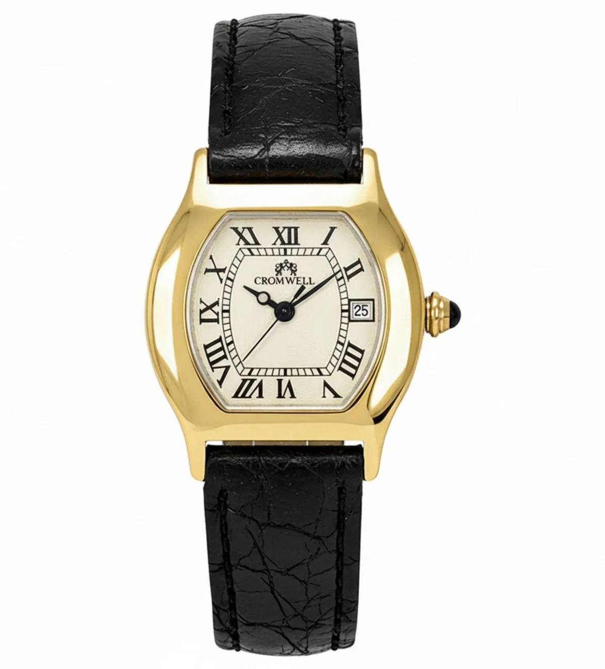 reloj de oro para mujer con correa de piel marca Cromwell 095_419101_00