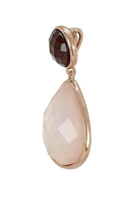 Colgante para mujer en plata con cuarzo ahumado y nácar 252_BP2485-CZAH-NACAR joyas en plata de ley