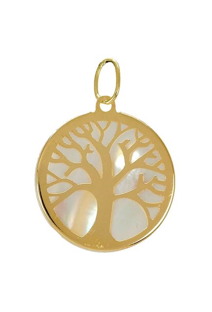 Colgante para mujer en oro y nácar representado el árbol de la vida a precios baratos 030_2618