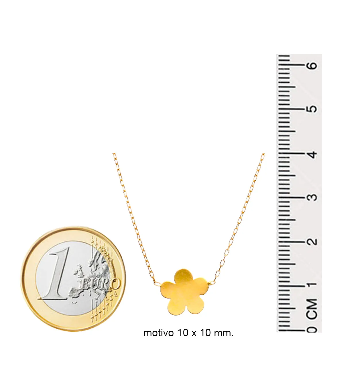Gargantilla de oro 18 kilates con motivo flor 030_EC-37-CAD gargantilla-de-oro-030_ec-37-cad medidas