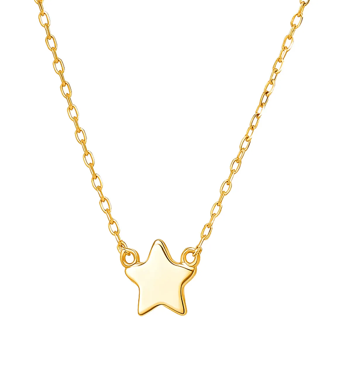 Gargantilla de oro 18 kilates estrella 030_EC-39-CAD gargantilla-de-oro-motivo-estrella-030