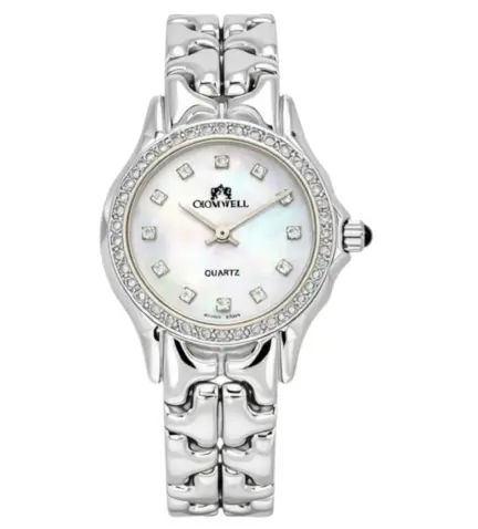 reloj de oro blanco 18 ktes con brillantes y esfera de nacar 095_178293_00