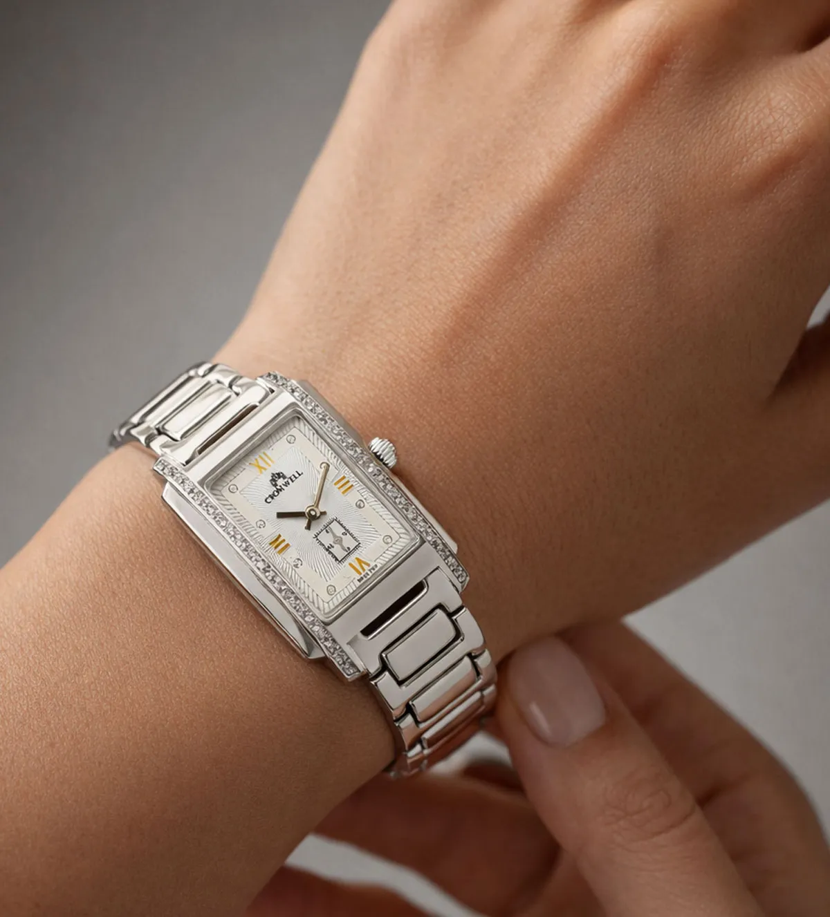 Reloj de oro blanco y diamantes 18 Ktes Cromwell 095_393595 reloj de oro blanco 18k con brillantes marca cromwell para mujer 095_393595_10