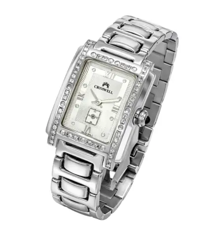 reloj de oro blanco con brillantes CROMWEL