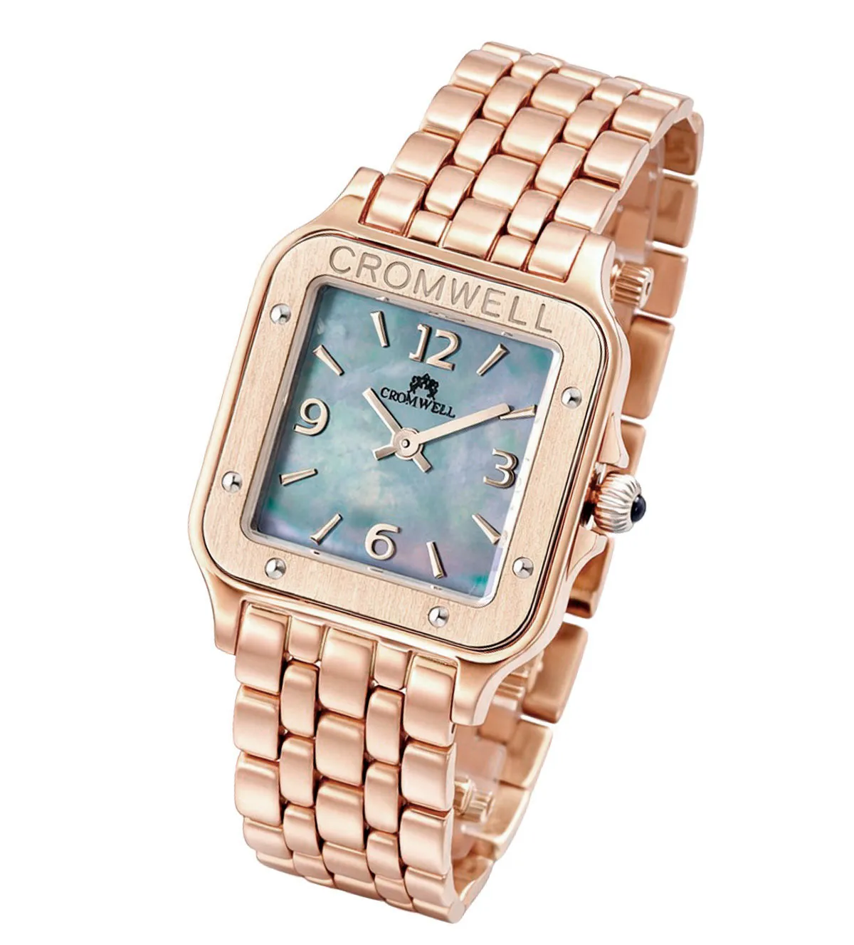 Reloj de oro rosa 18 Ktes Cromwell 095_416180 reloj de oro rosa 18 ktes con esfera de nacar gris marca CROMWELL 095_416180_01