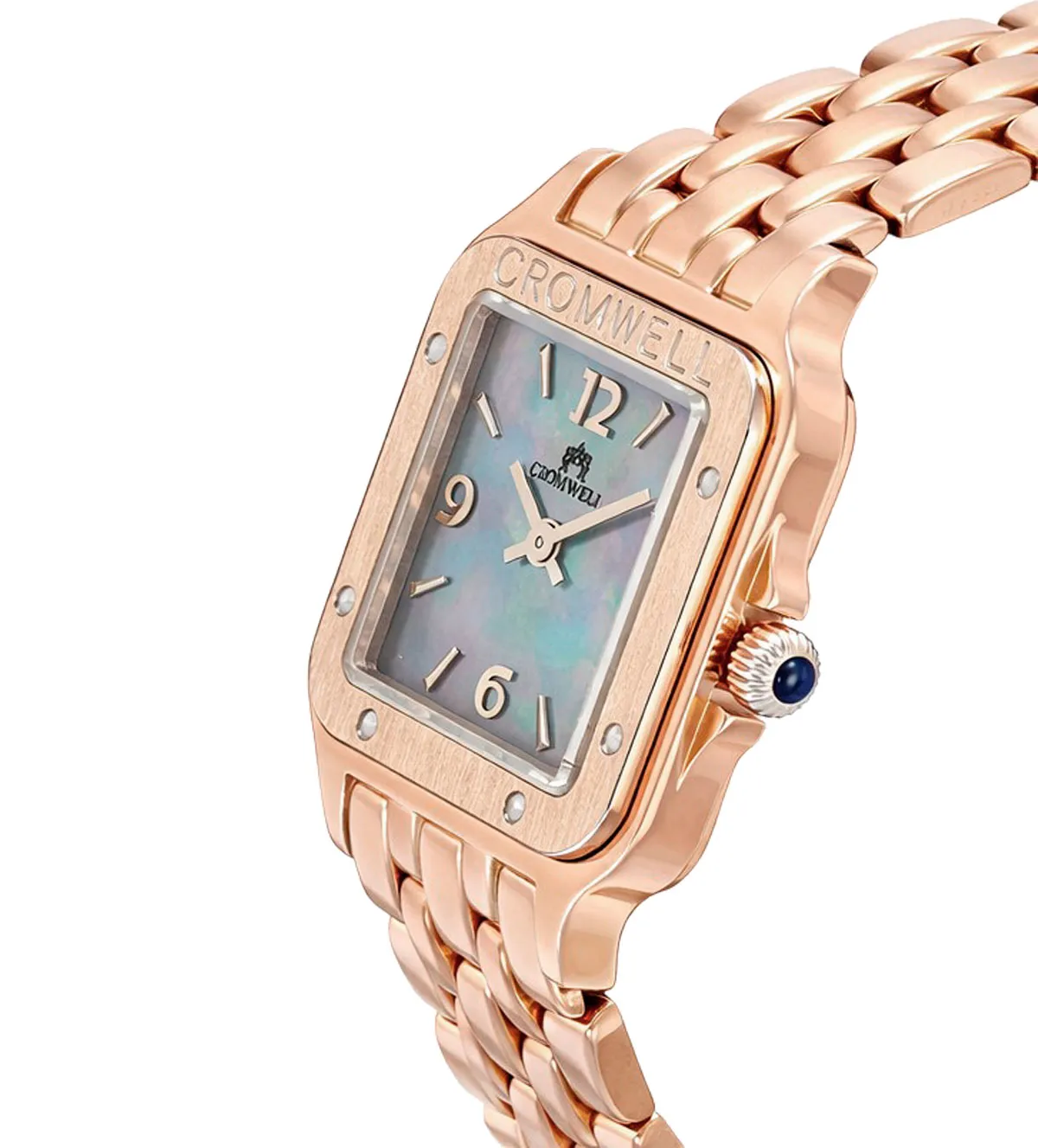 Reloj de oro rosa 18 Ktes Cromwell 095_416180 reloj de oro rosa 18 ktes con esfera de nacar gris marca CROMWELL 095_416180_02