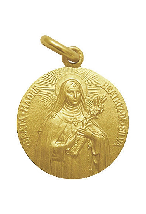 Medalla Santa Beatriz de Silva en oro amarillo 268_M1-1-133-18 Medalla Santa Beatriz de Silva en oro y 18 milímetros
