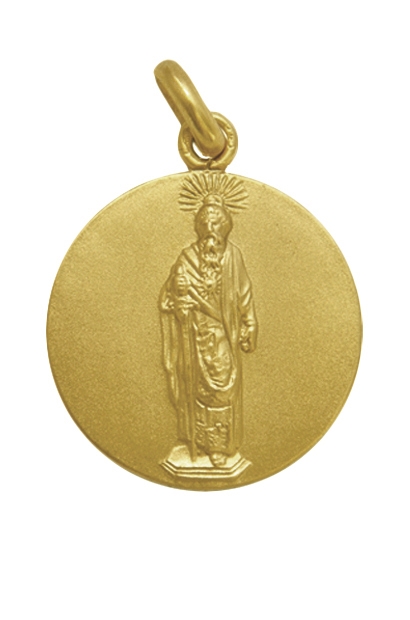 Medalla de San Pablo oro de ley y 20 mm.