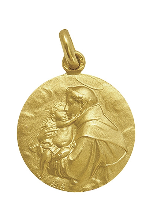 Medallas de San Antonio Abad 2026: protección y tradición para celebrar el 17 de enero Medalla San Antonio de Padua en oro amarillo 268_M1-1-7