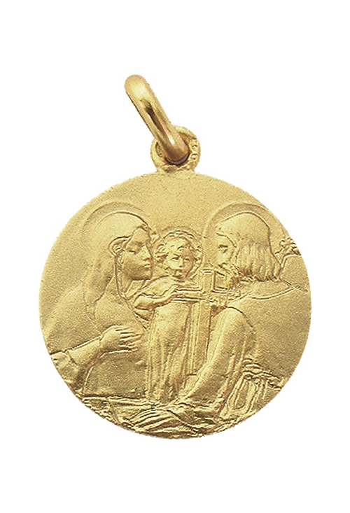 Medalla en Sagrada Familia oro de ley 268_M1-1-156-18 Medalla oro Sagrada Familia