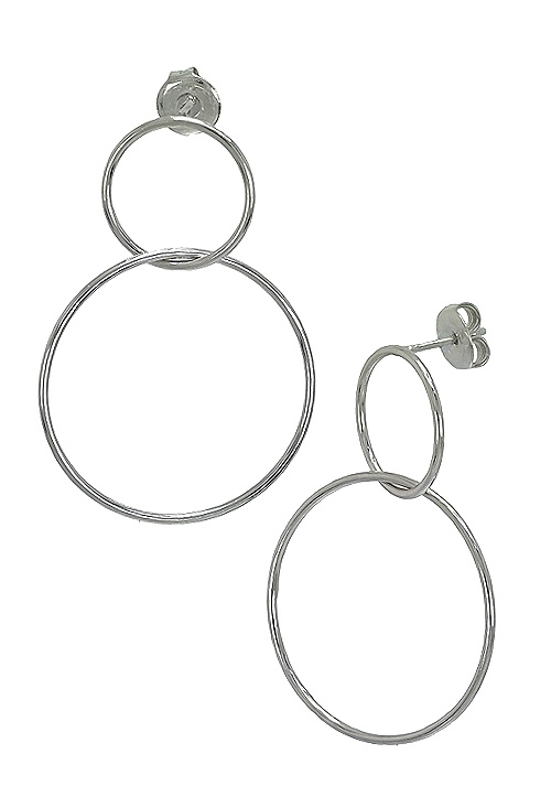 pendientes de plata aros colgando con sistemas de presion foto secundaria 266_015375-1-1