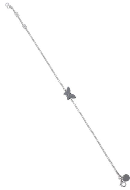 pulsera plata motivo mariposa vista extendida 045_AG4B8307317_02