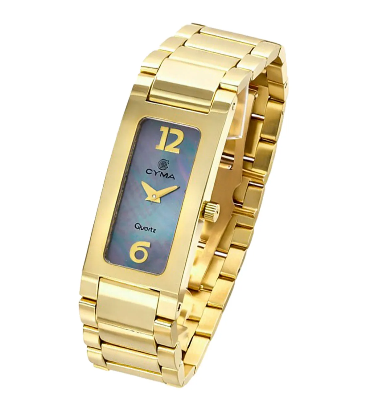 reloj de oro 18k CYMA esfera nacar gris para mujer 231_1824937