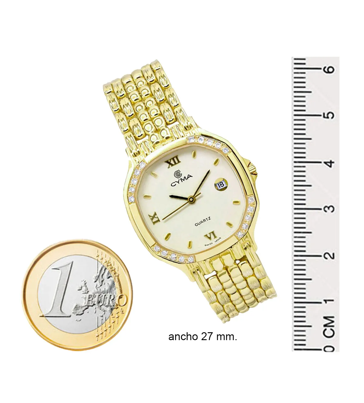 Reloj de oro 18k y diamantes CYMA 231_1824737 reloj de oro 18k con brillantes para mujer marca CYMA 231_1824737_M