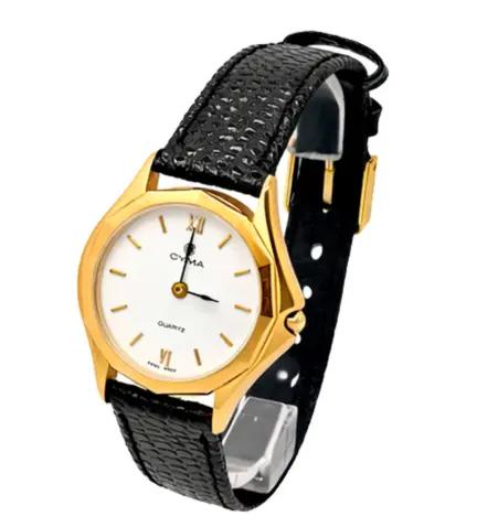 reloj de oro con correa de piel para hombre 231_1860837-806N