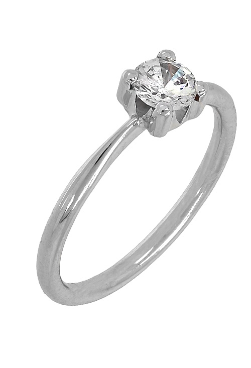 solitario oro blanco 18 ktes con circonita vista oblicua 234_1ST824-B_01