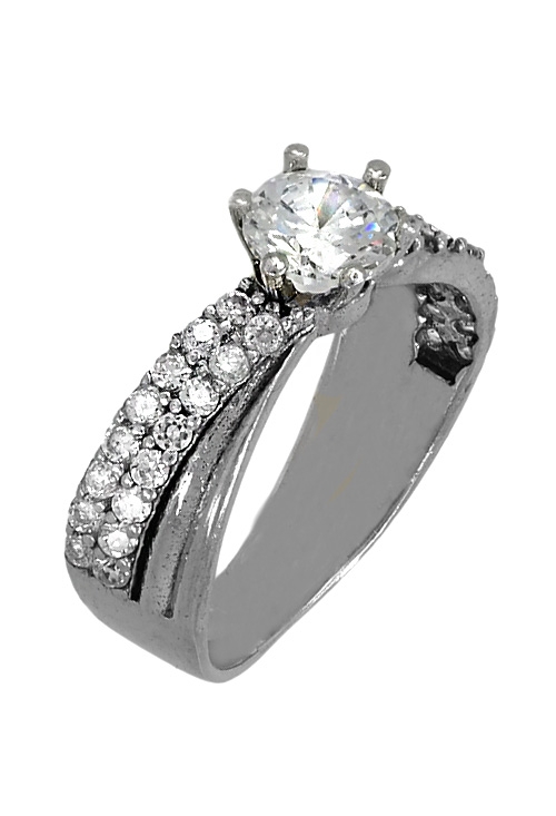 Sortija plata con circonitas Hombros cruzados 037_E14-020 sortija plata con circonitas hombros cruzados joyas en plata para mujer en venta online a precios baratos 037_E14-020 _01