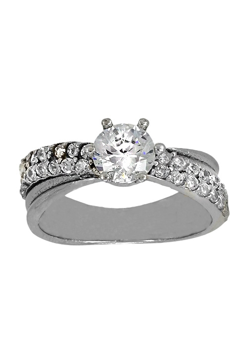 sortija plata con circonitas hombros cruzados joyas en plata para mujer en venta online a precios baratos 037_E14-020