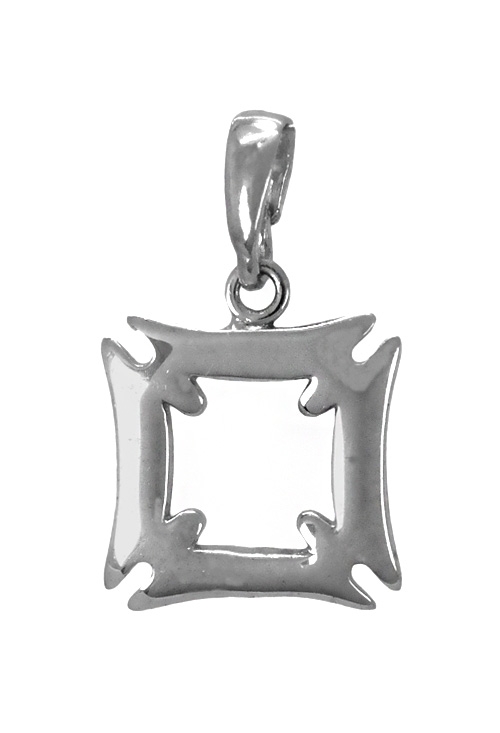 Adinkra africano plata ley simboliza la seguridad colgante plata de ley simbolo adinkra de la seguridad llamado adinkra foto frontal