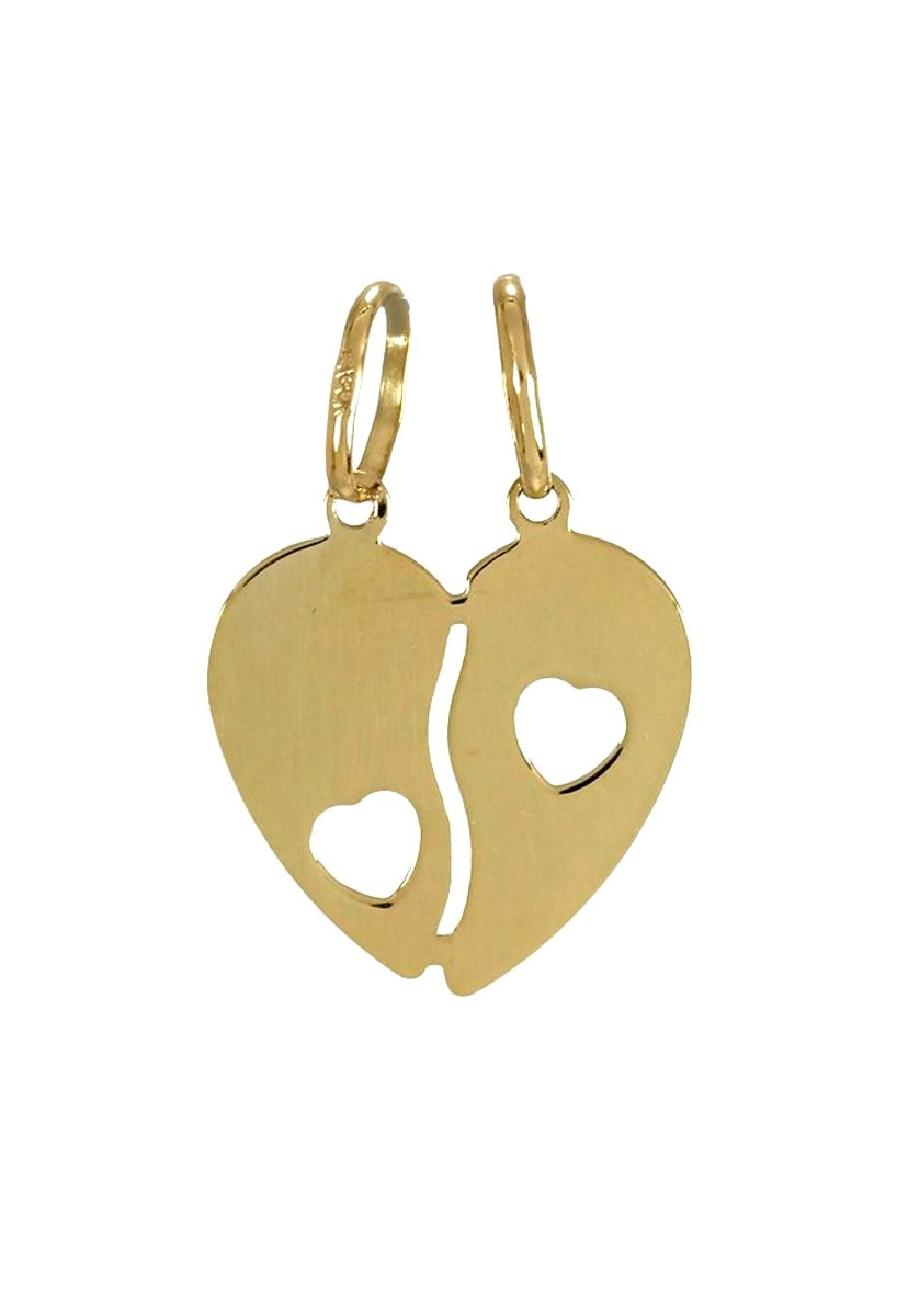 corazon partido oro amarillo 18 ktes mate brillo foto parte posterior 085_4910-M_02